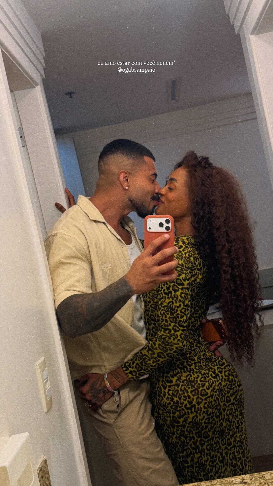 Patrícia Ramos e Gabriel Sampaio — Foto: Reprodução/Instagram