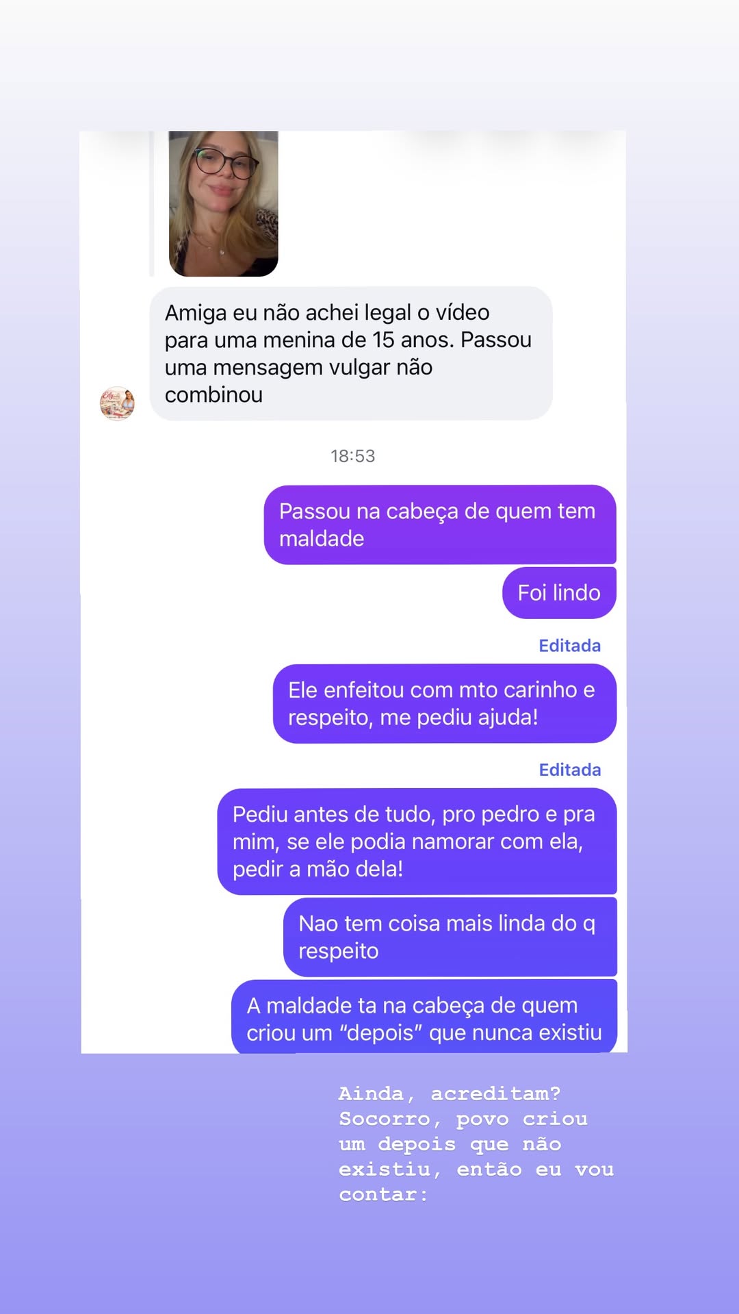 Story de Thais — Foto: Reprodução/Instagram