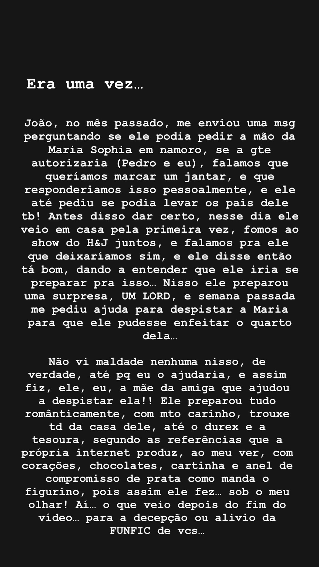 Story de Thais — Foto: Reprodução/Instagram