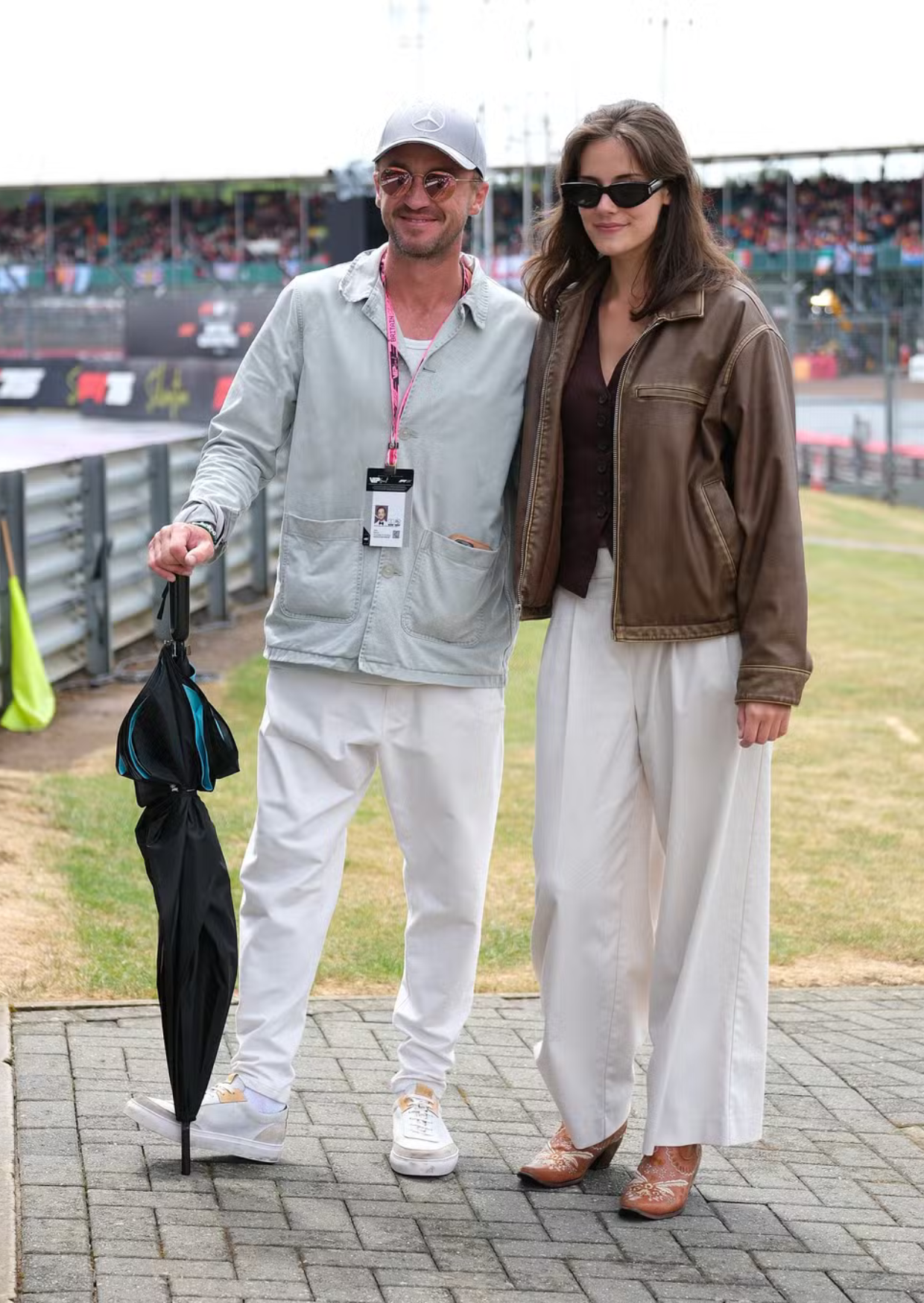 Tom Felton e sua ex-namorada Roxanne Danya - Getty Images