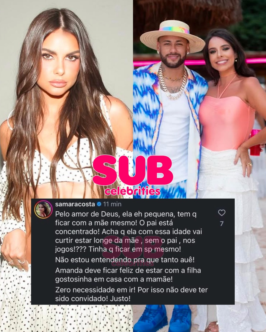 Amiga de Neymar comenta desabafo de Amanda Kimberlly