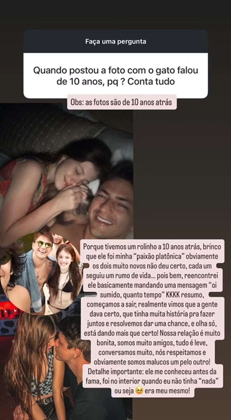 Caroline Dallarosa falou sobre o novo relacionamento — Foto: Reprodução/Instagram