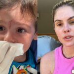 Bárbara Evans relata susto com acidente doméstico do filho de 2 anos: ‘Abriu’