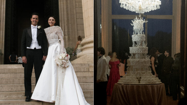 Bolo de casamento de Elisa Zarzur exigiu 20 malas para chegar à França