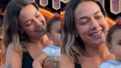 Ex de Neymar Jr, Carol Dantas surge em momento encantador com Mel, filha do jogador
