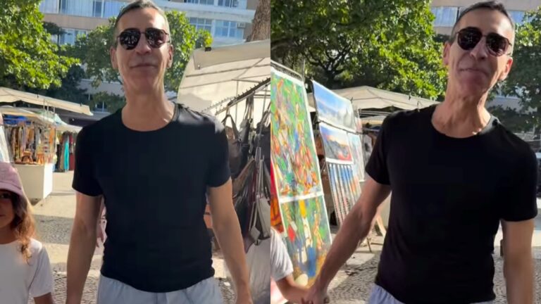 César Tralli encanta ao mostrar passeio com Manuella, sua filha com Ticiane Pinheiro