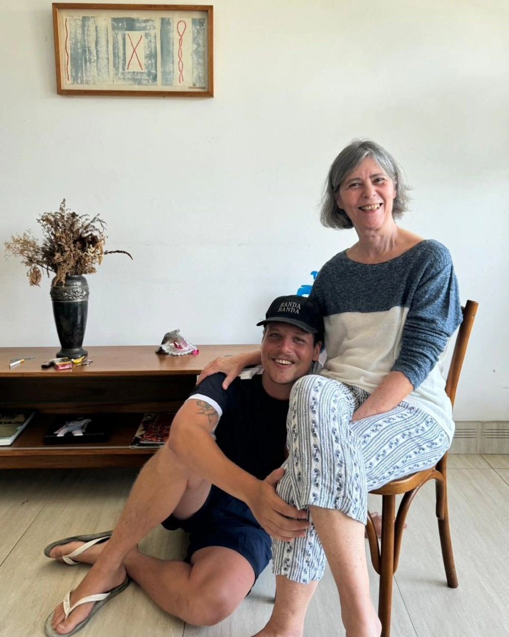 Chico Chico e a mãe, Maria Eugênia - Foto: Reprodução / Instagram @cduasvezeschico