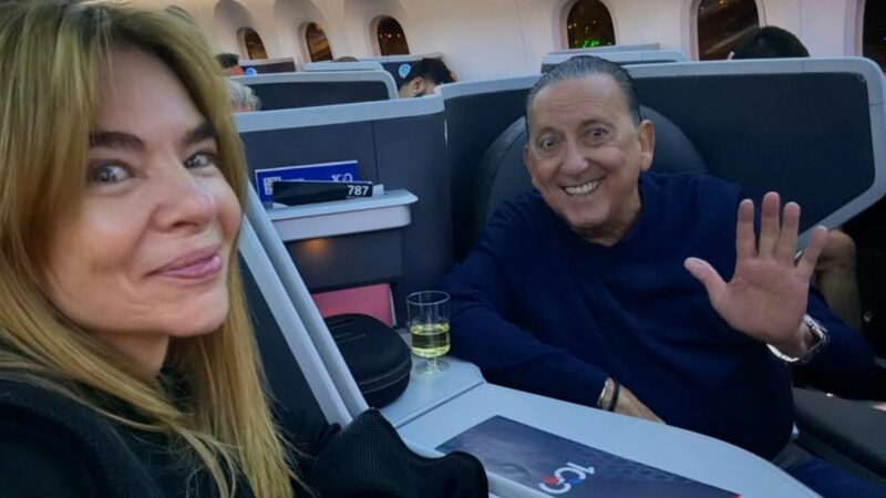 Esposa de Galvão Bueno mostra viagem com ele para a Copa do Mundo