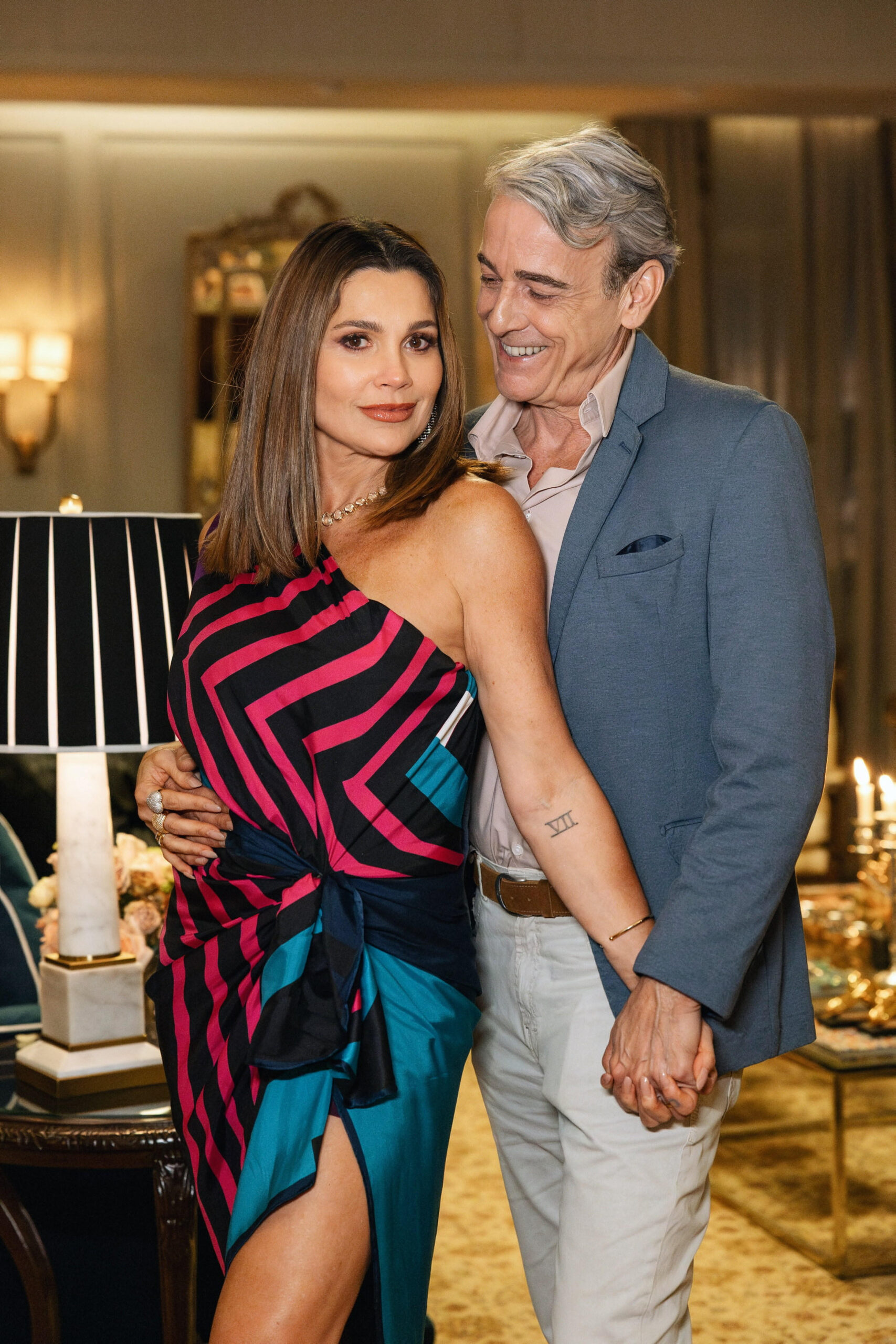 Ulisses (Alexandre Borges) e Fábia (Flávia Alessandra) - Foto: Globo/ Manoella Mello