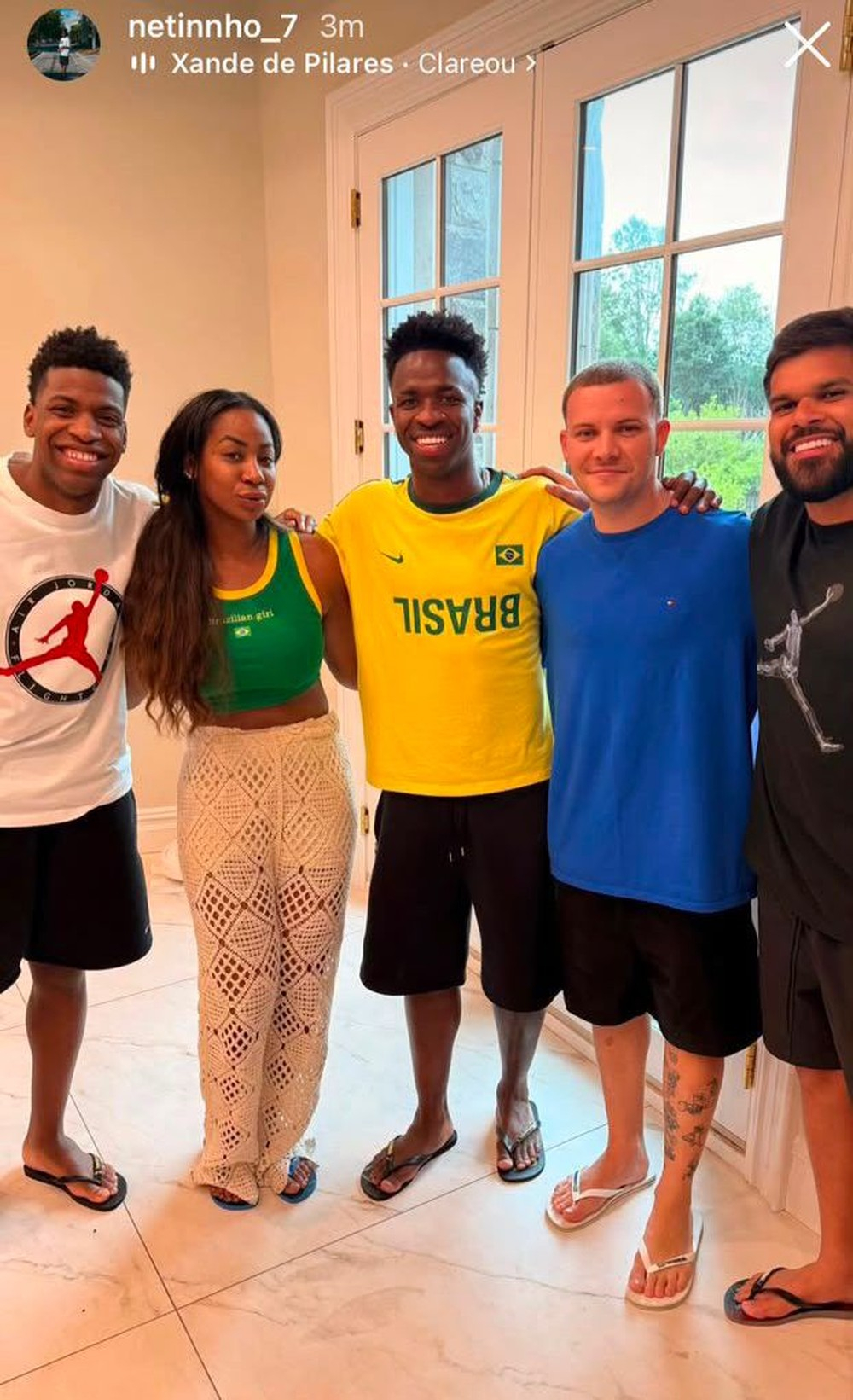 Durante a Copa do Mundo, família de Vini Jr se hospeda em mansão nos EUA - Foto: Reprodução / Instagram