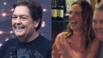 Aos 76 anos, Faust&atilde;o rouba a cena em rara apari&ccedil;&atilde;o no anivers&aacute;rio da esposa
