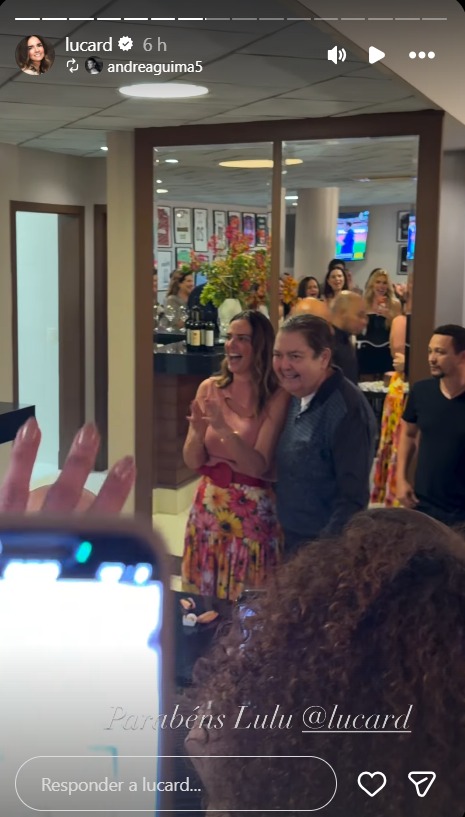 Faustão ao lado da esposa, Luciana Cardoso - Foto: Reprodução / Instagram @lucard 