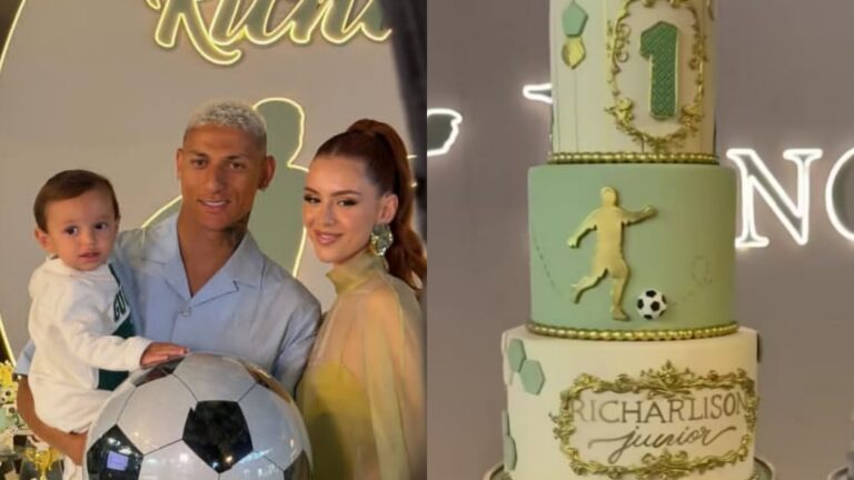 Filho do jogador Richarlison ganha festa luxuosa em seu aniversário de 1 ano