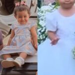 Com 1 ano, filha de Zezé Di Camargo rouba a cena como daminha de honra em casamento