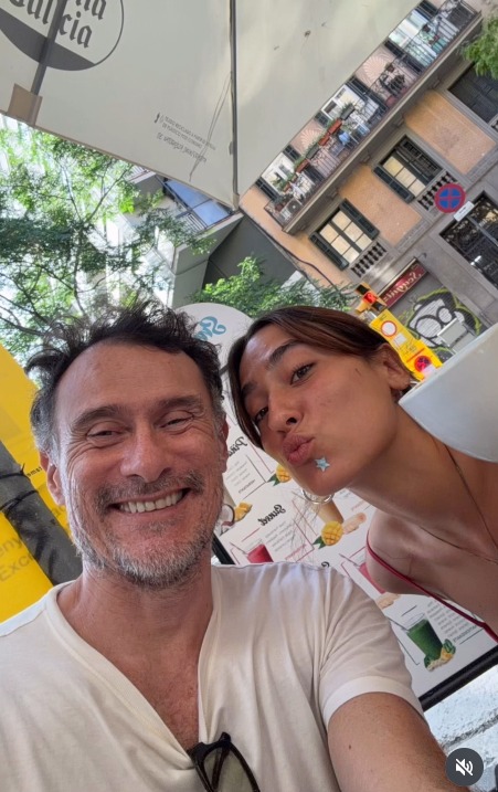 Enrique Diaz com a filha mais velha, Elena - Foto: Reprodução / Instagram @enriquediazbrsil