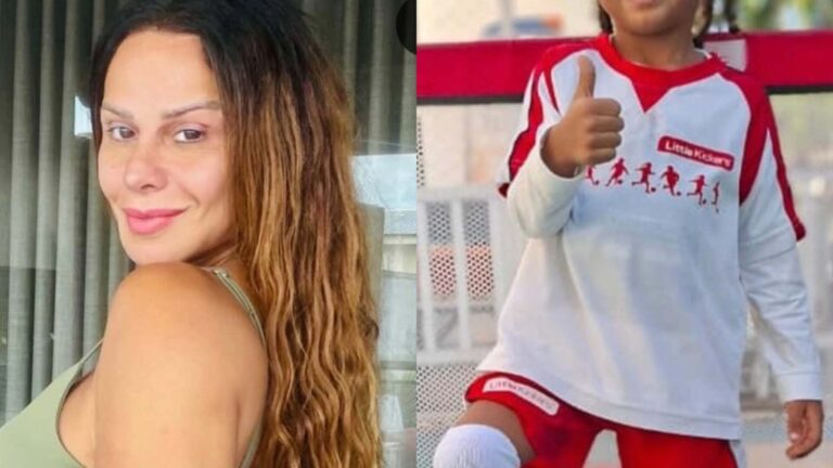 Filho de Viviane Araujo impressiona com tamanho em novas fotos: ‘Como pode?’