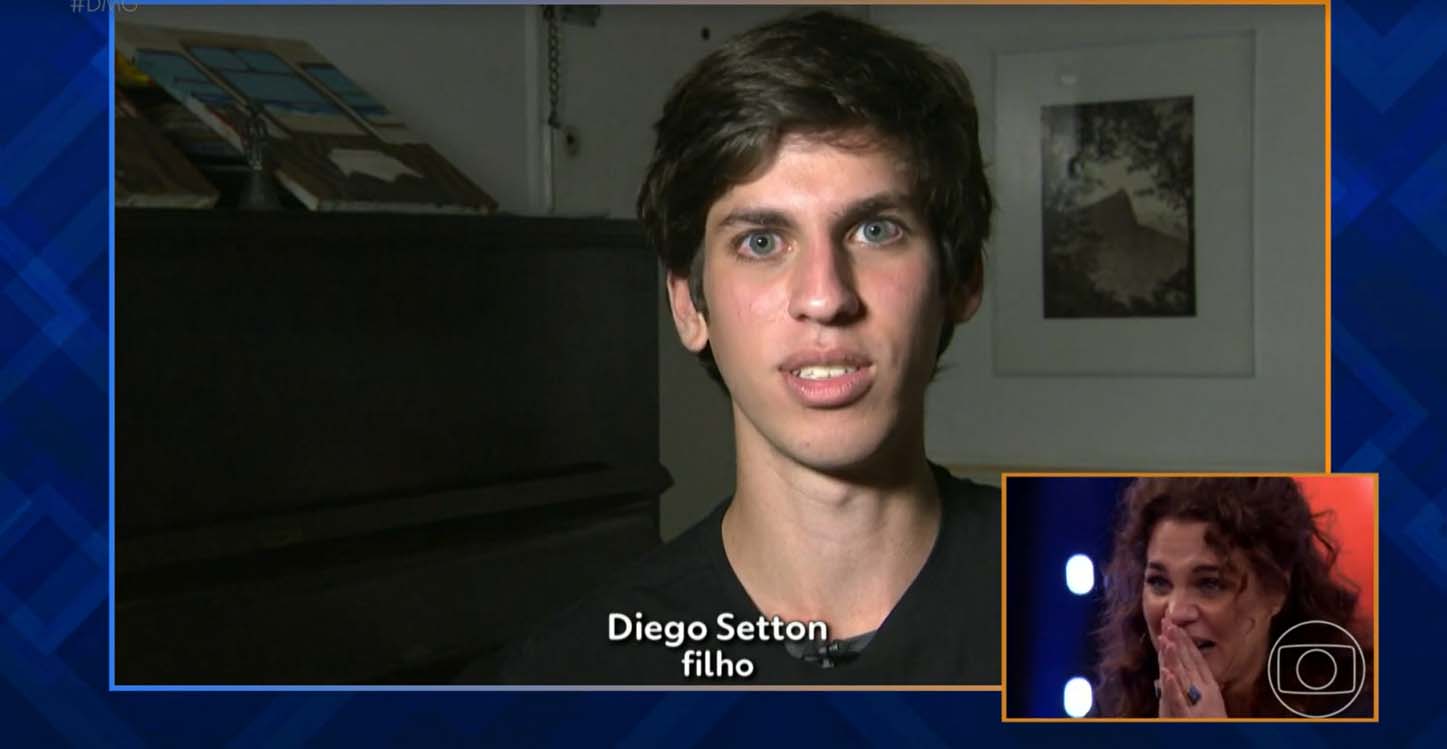 Diego Setton, filho de Isabel Teixeira - Foto: Reprodução / Globo