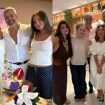 Em seu apartamento, Flávia Alessandra comemora 52 anos com familiares e elenco de novela