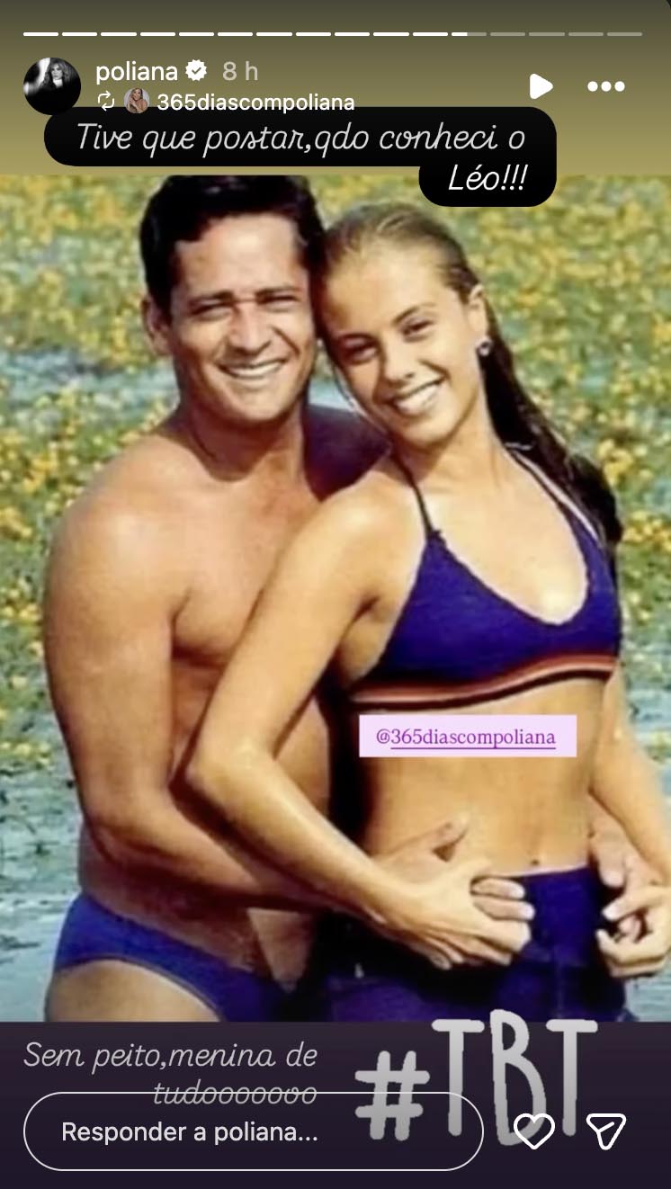 Foto antiga de Leonardo e Poliana Rocha - Foto: Reprodução / Instagram