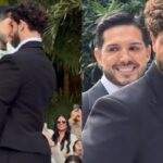 Galã de novelas da Globo e bailarino se casam com festa grandiosa; veja o bolo, looks e os votos