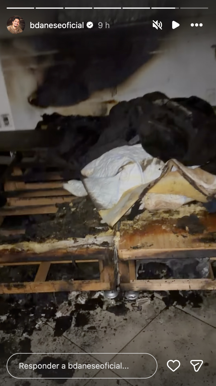 Incêndio atinge o quarto do filho de Régis Danese - Foto: Reprodução / Instagram