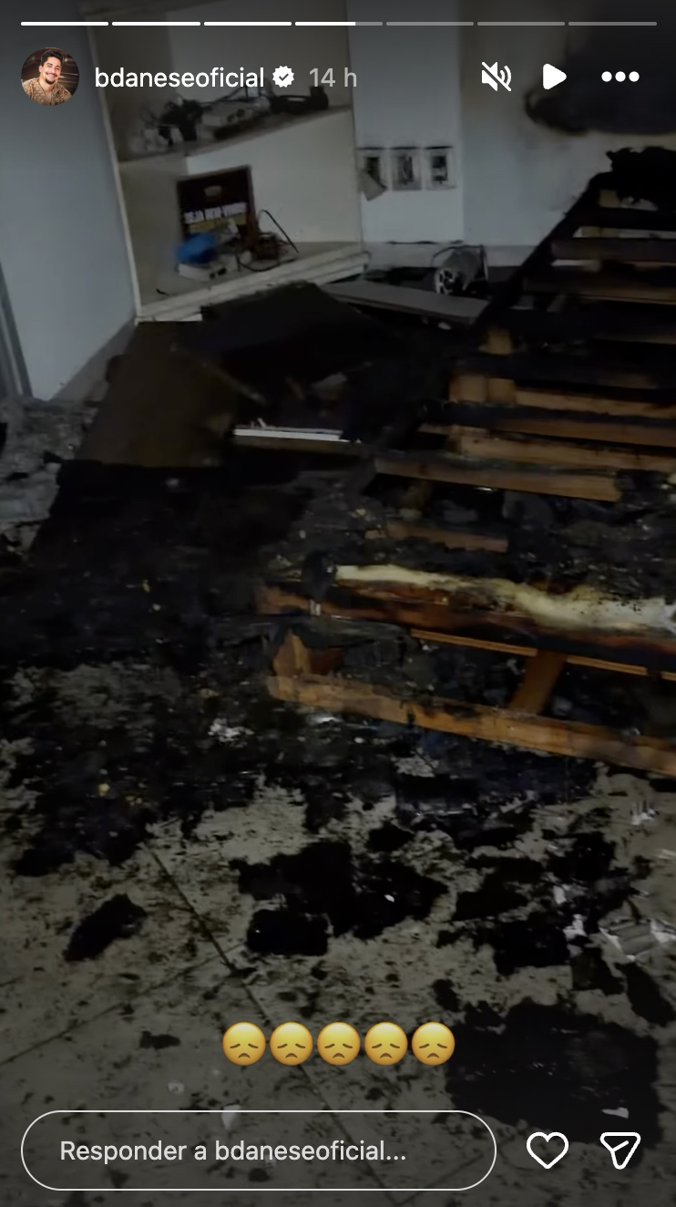 Incêndio atinge o quarto do filho de Régis Danese - Foto: Reprodução / Instagram