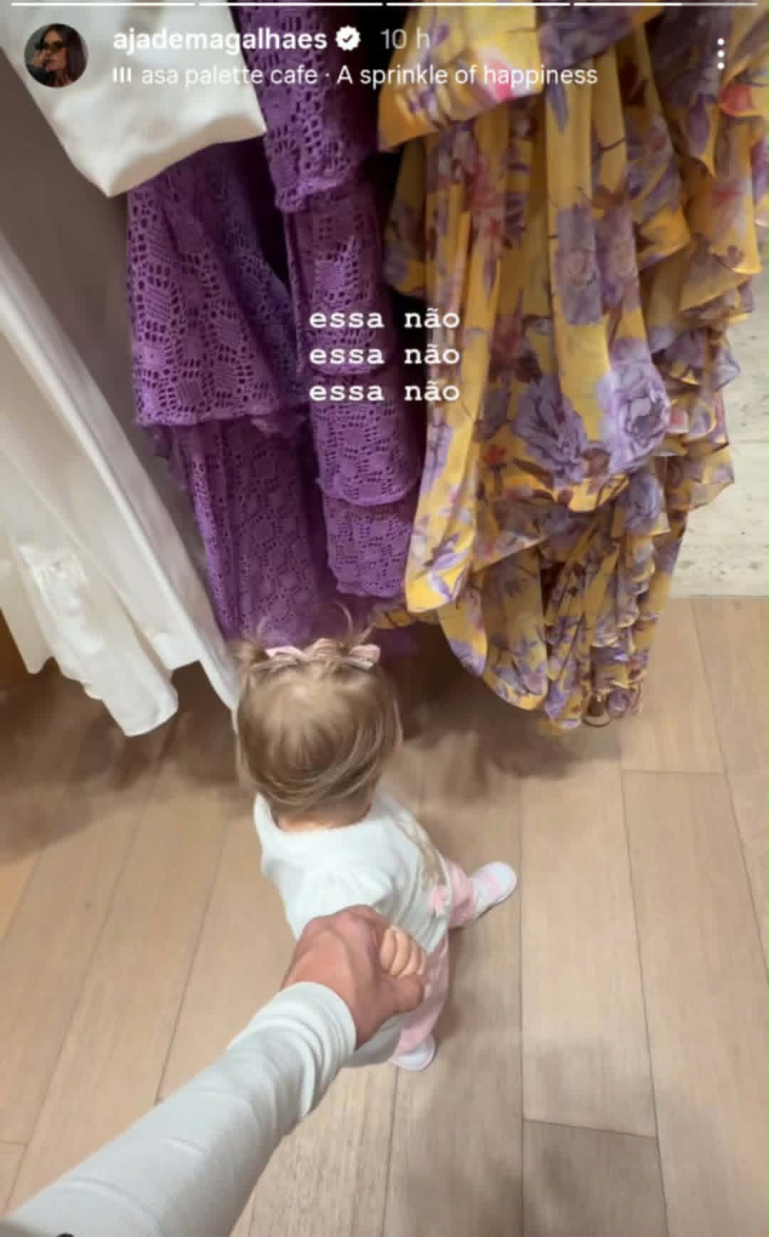 Jade Magalhães mostra passeio com Serena