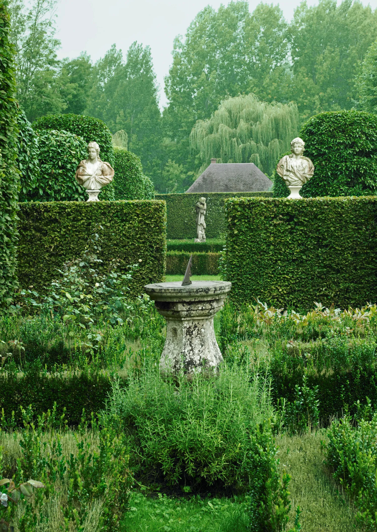 Detalhes do jardim do Château du Jonchet Foto: Divulgação/Architectural Digest