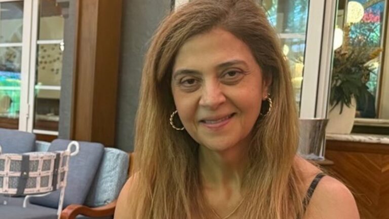 Leila Pereira, presidente do Palmeiras, chama atenção com foto rara ao lado do marido