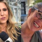 Repórter da Record encanta ao exibir foto rara com a esposa e o filho de 1 mês