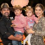Filha de Leandro, Lyandra Costa comemora o aniversário dos filhos com festa temática