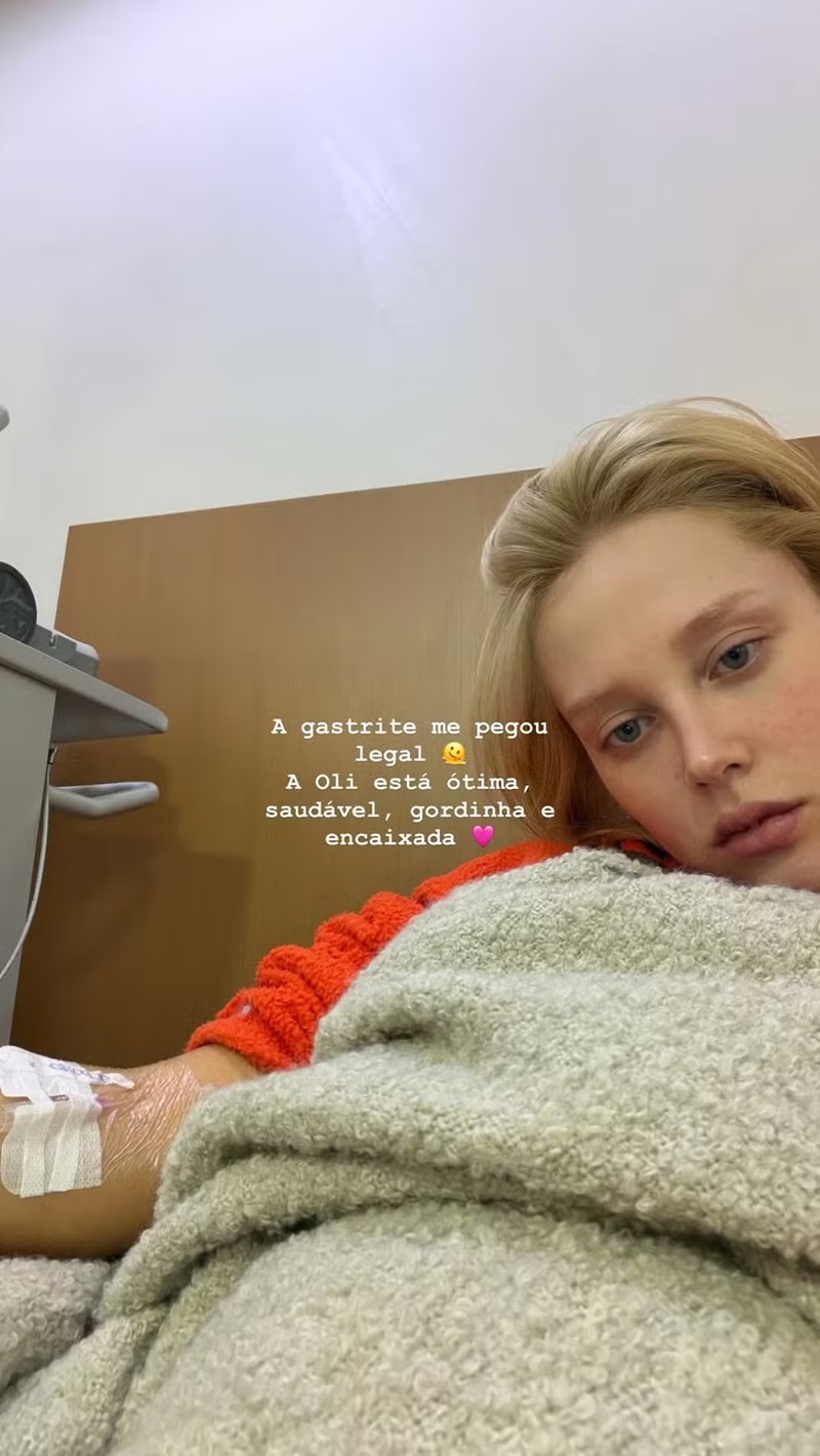 Malu Borges vai ao hospital — Foto: Reprodução/Instagram