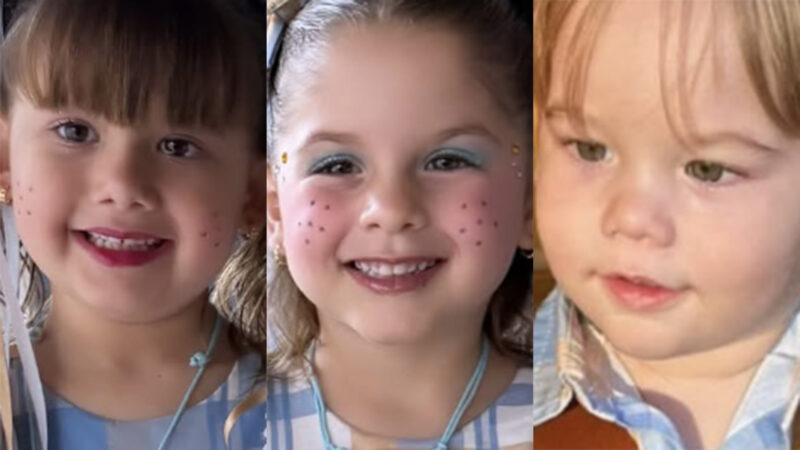 Maria Alice, Maria Flor e José Leonardo - Fotos: Reprodução / Instagram
