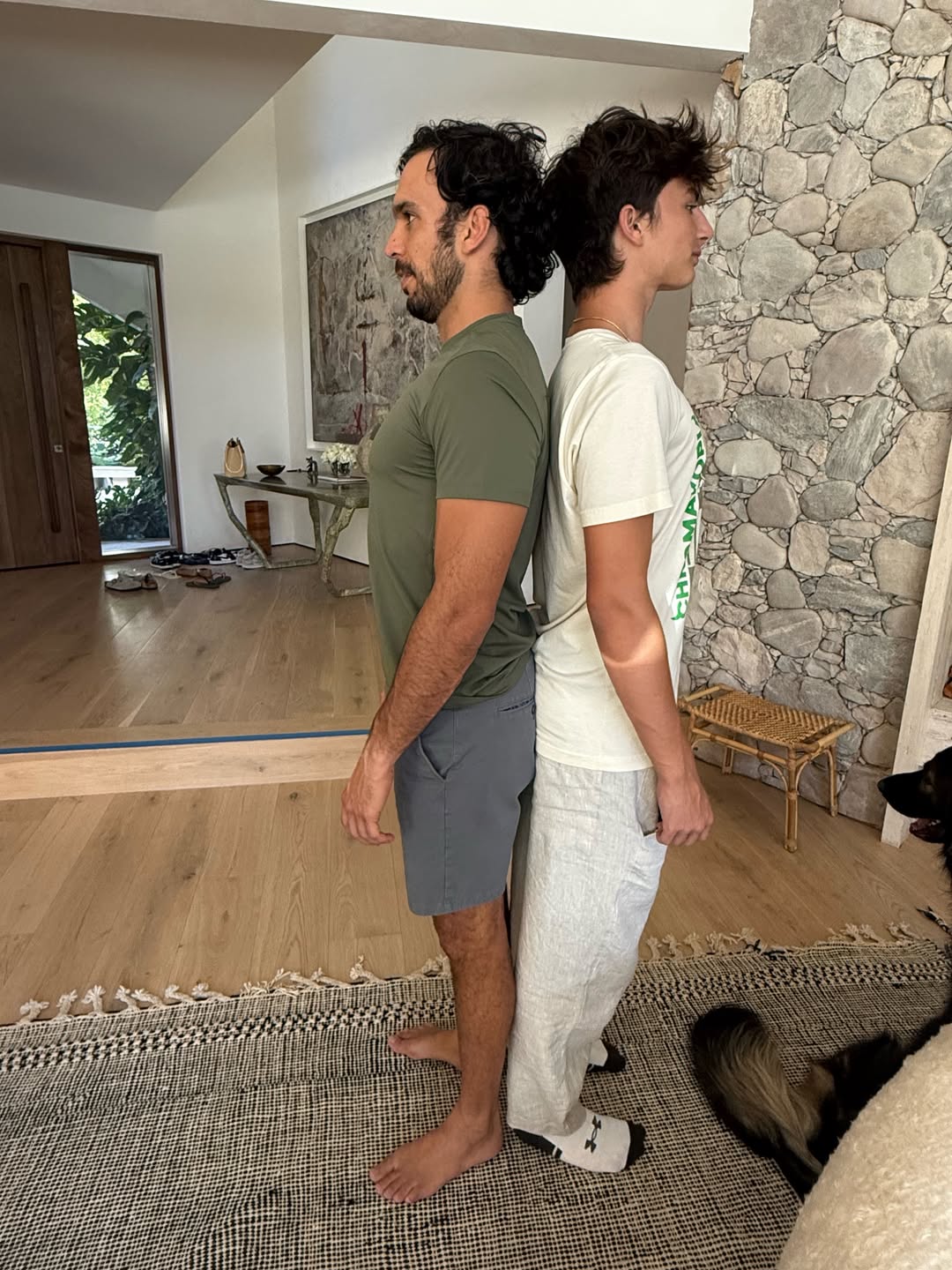 Joaquim Valente com o enteado, filho mais velho de Gisele Bündchen e Tom Brady - Foto: Reprodução / Instagram @gisele