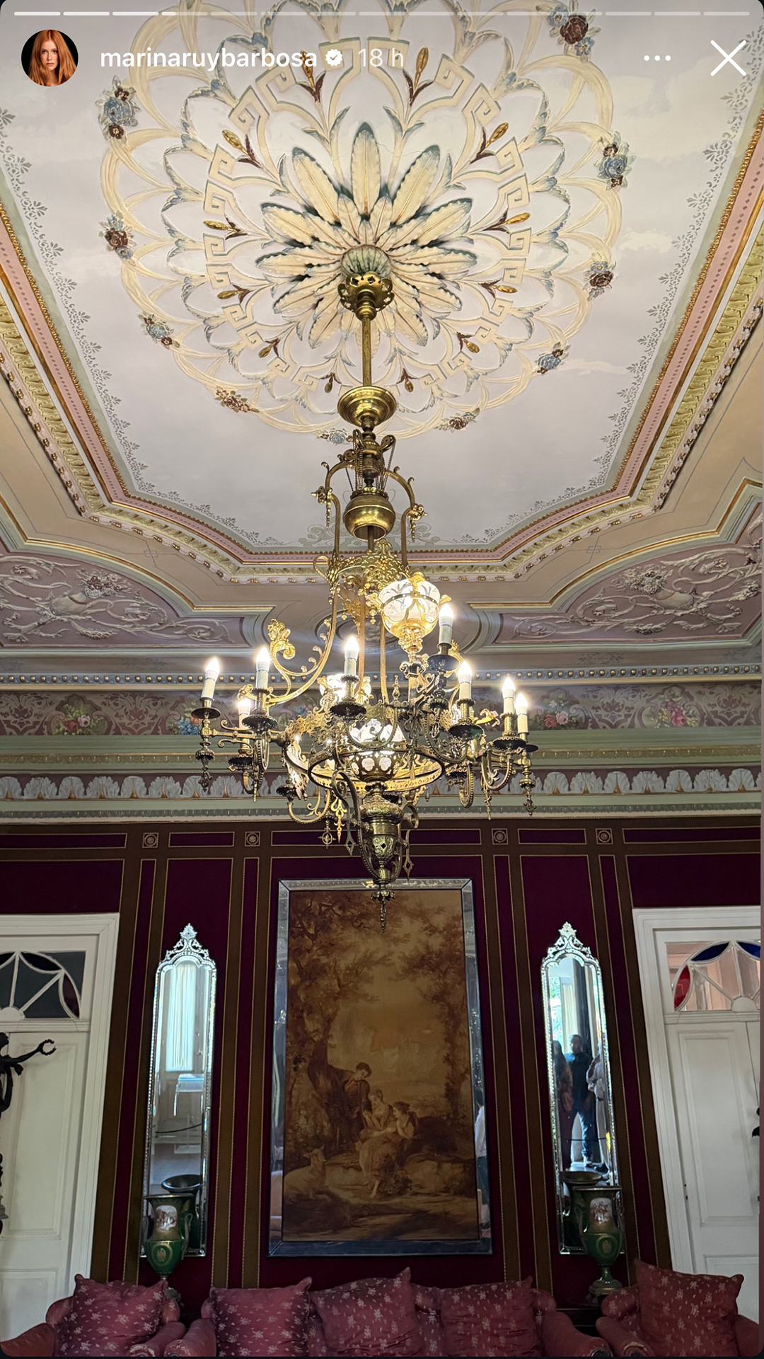 Marina Ruy Barbosa visitou o Museu Casa de Rui Barbosa - Foto: Reprodução / Instagram