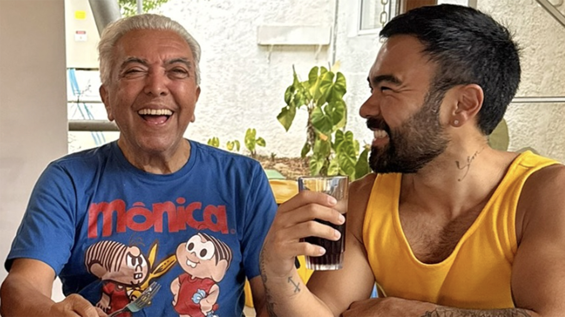 Mauricio de Sousa e Mauro Sousa - Foto: Reprodução / Instagram