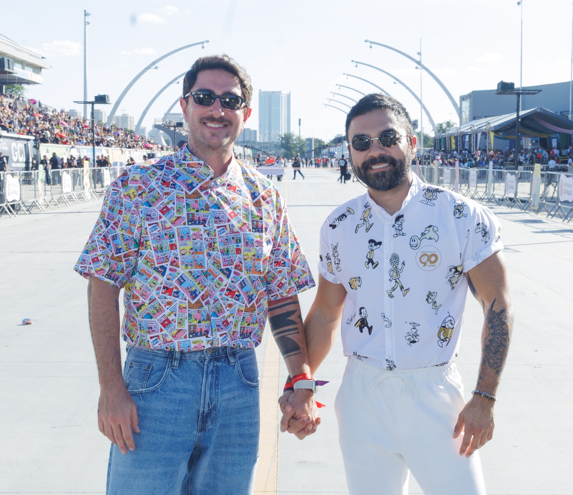 Mauro de Sousa com o marido, Rafael Piccin - Foto: Clayton Felizardo / Brazil News