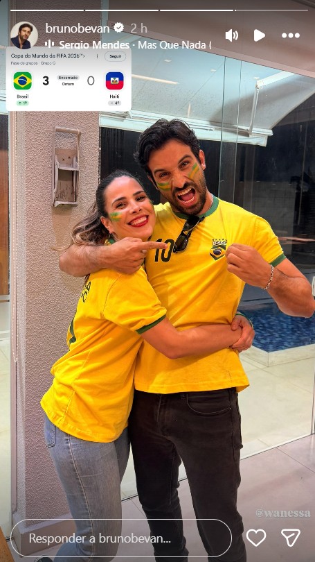 Wanessa Camargo e Bruno Bevan - Foto: Reprodução / Instagram @brunobevan