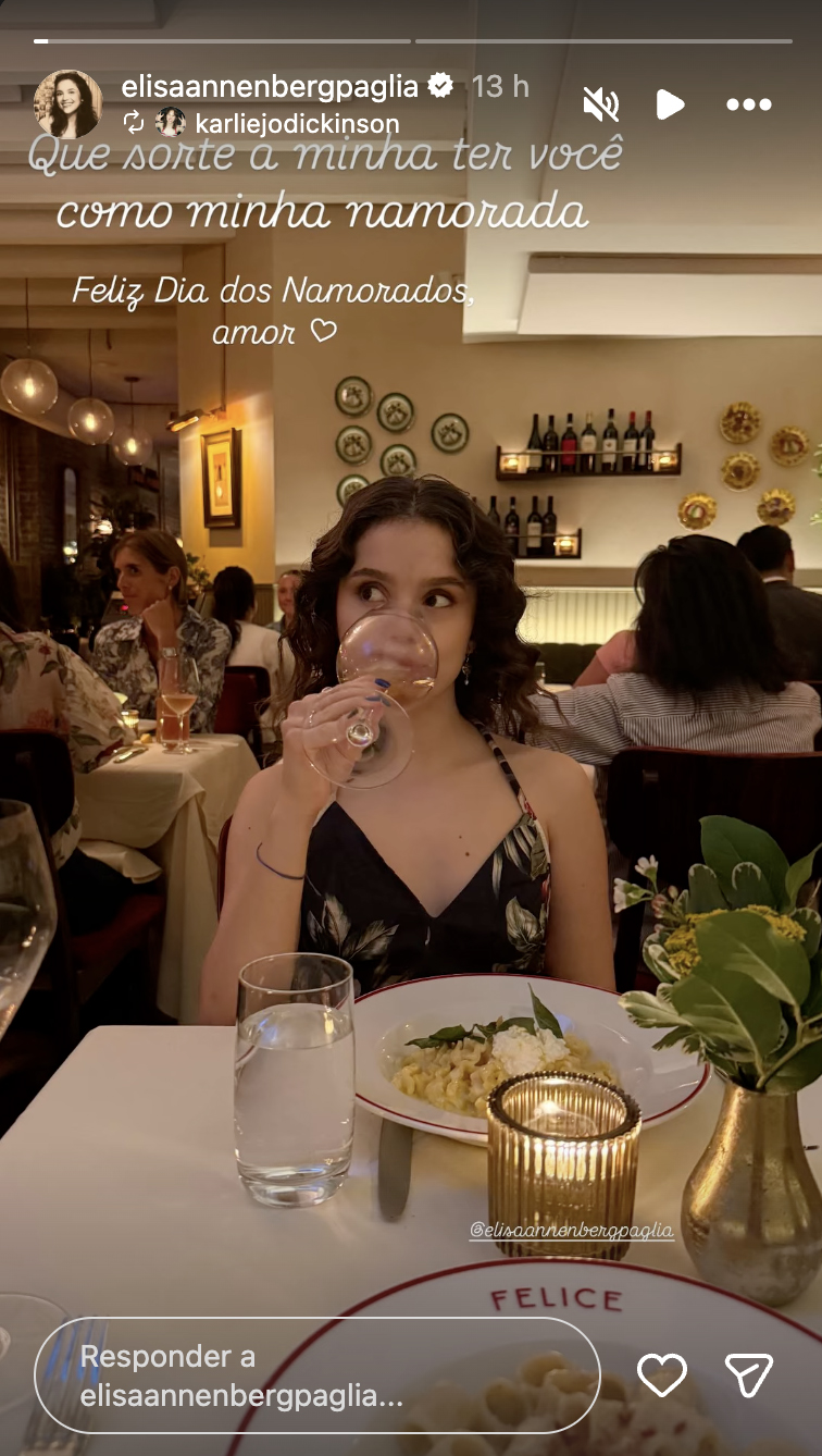 Elisa Annenberg-Paglia faz rara aparição com a namorada - Foto: Reprodução / Instagram