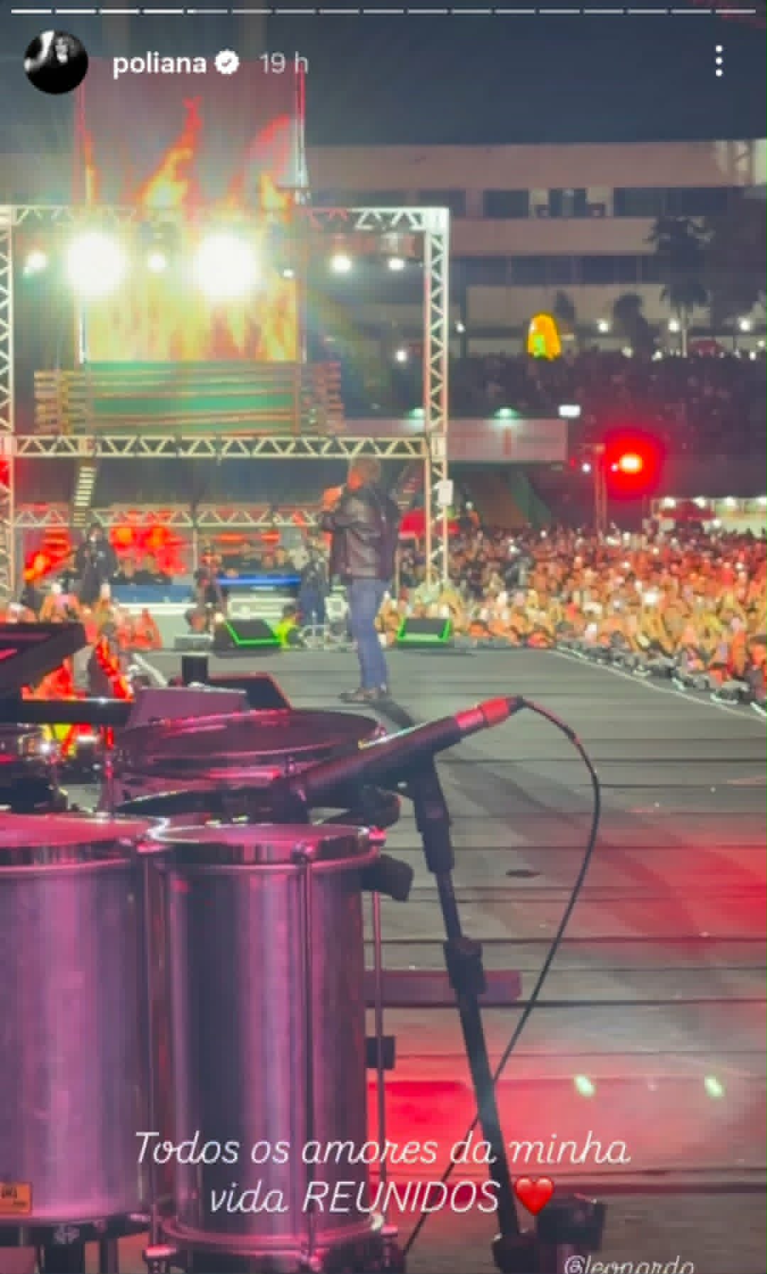 Poliana Rocha se emociona ao ver show de Zé Felipe e Leonardo com os netos - Foto: Reprodução/Instagram
