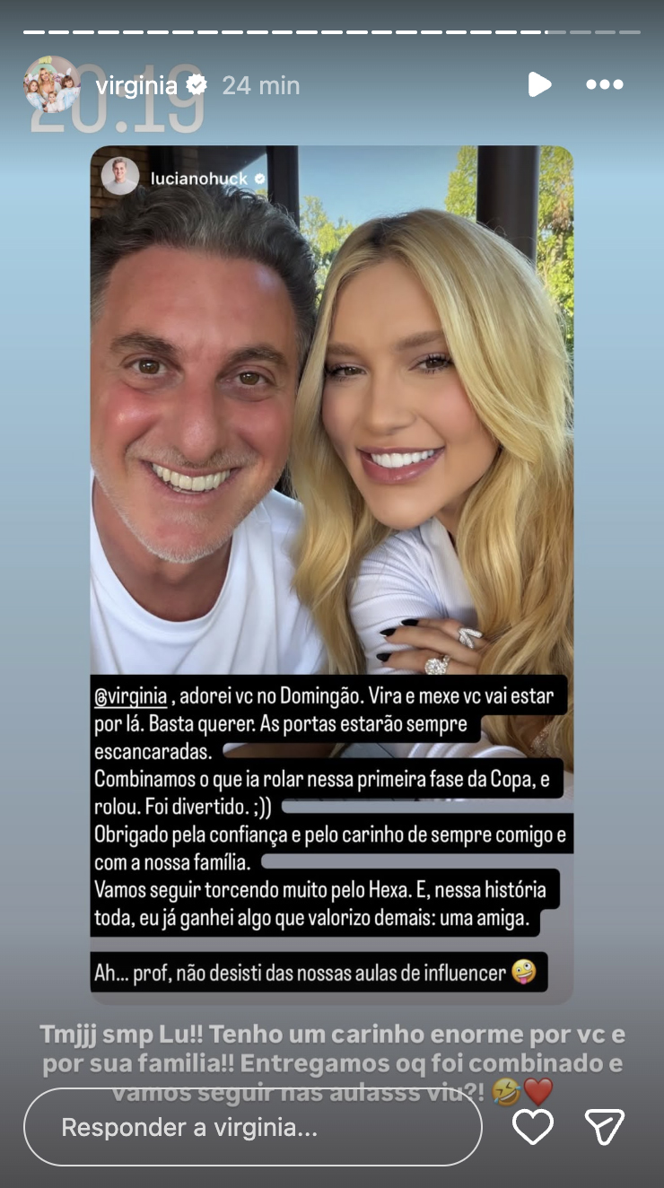 Post de Virginia - Foto: Reprodução / Instagram
