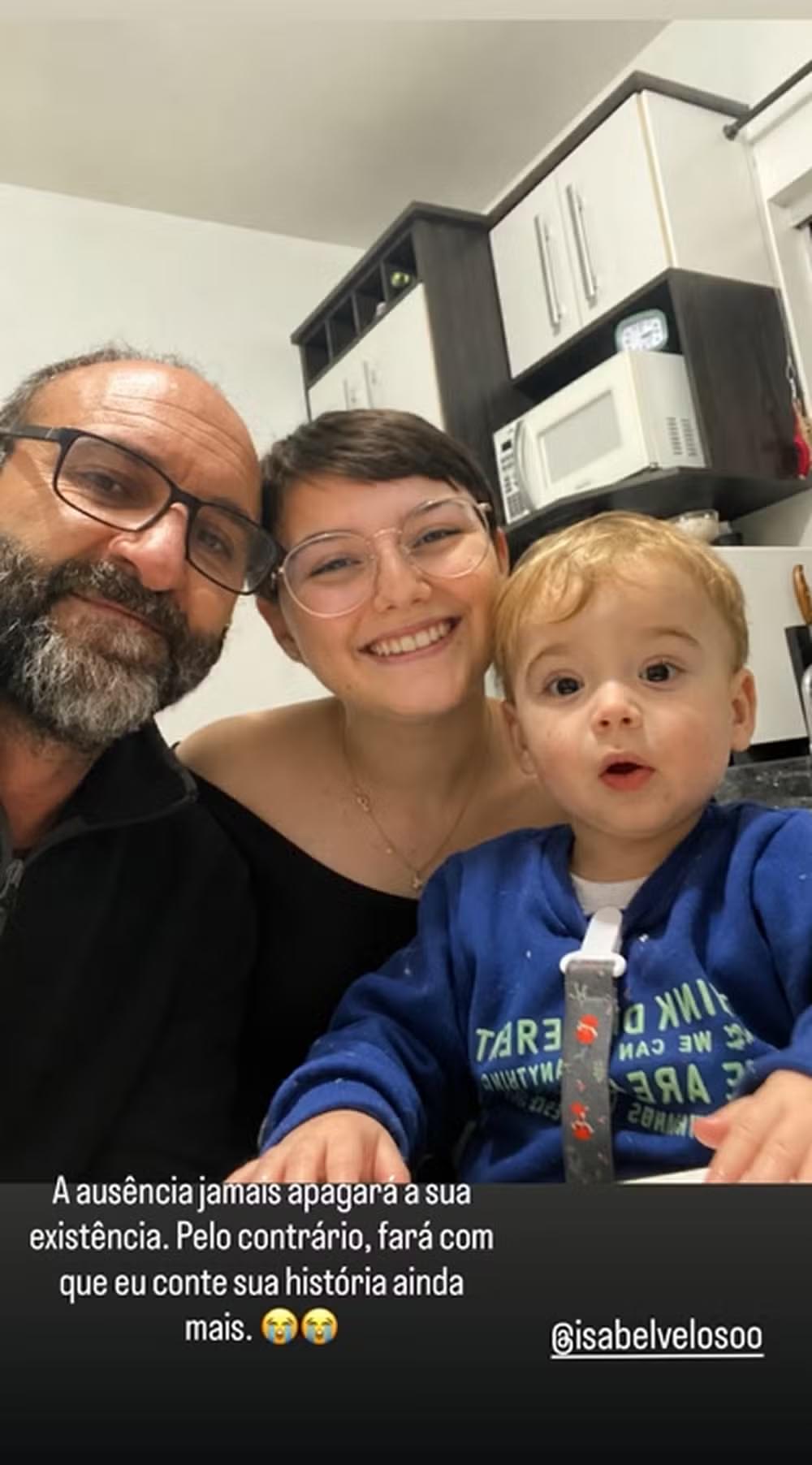 Post do pai de Isabel Veloso - Foto: Reprodução / Instagram
