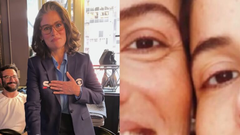 Renata Vasconcellos celebra 54 anos e chama atenção pela semelhança com a irmã gêmea: ‘Iguais’