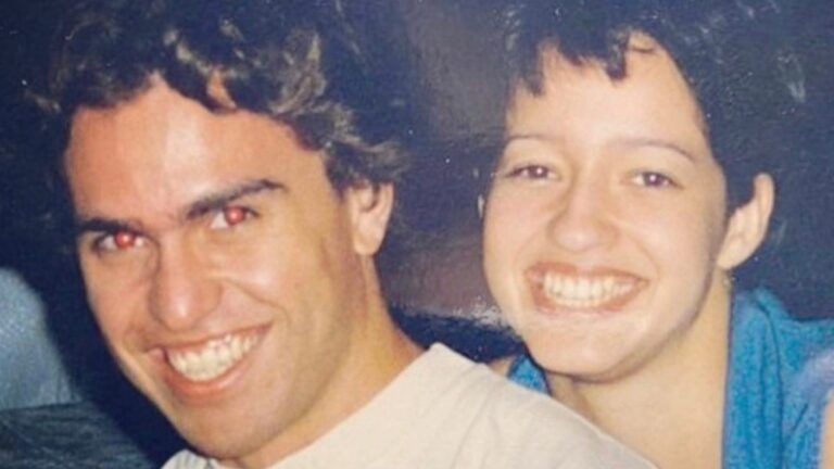 Apresentador exibe fotos raras com a esposa e relembra que a conheceu quando era office boy