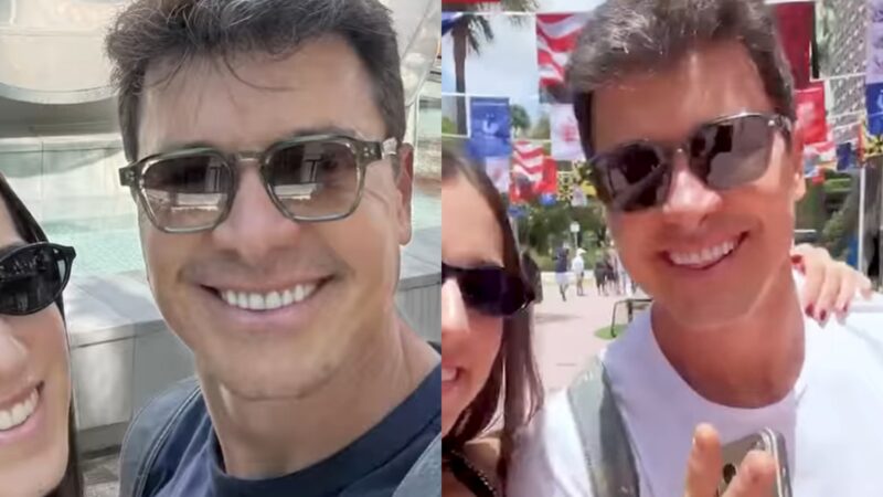 Rodrigo Faro curte viagem internacional com a filha mais velha: ‘Um presente inesquecível’
