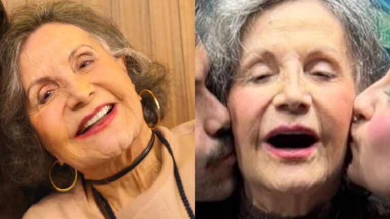 Aos 93 anos, Rosamaria Murtinho encanta ao postar foto com os netos
