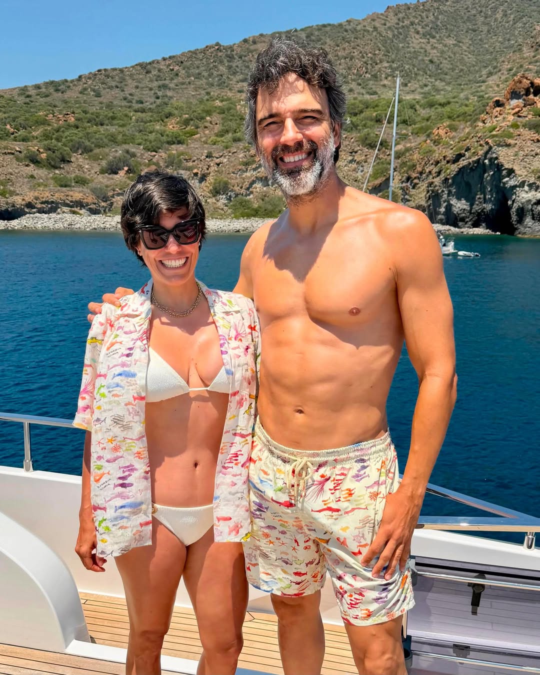 Tadeu Schmidt com a esposa, Ana Cristina - Foto: Reprodução / Instagram