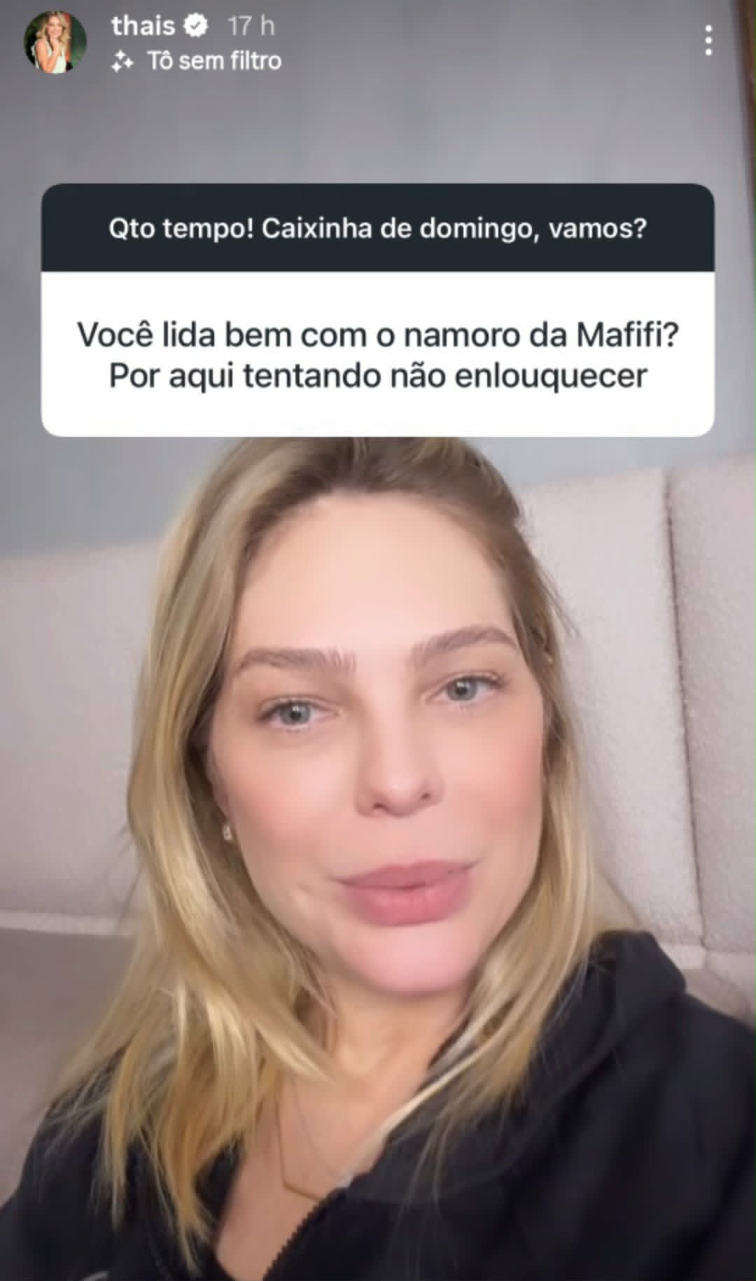 Thais Gebelein fala sobre a filha se relacionar