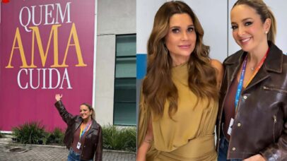 Ticiane Pinheiro em Quem Ama Cuida: apresentadora mostra bastidores na novela