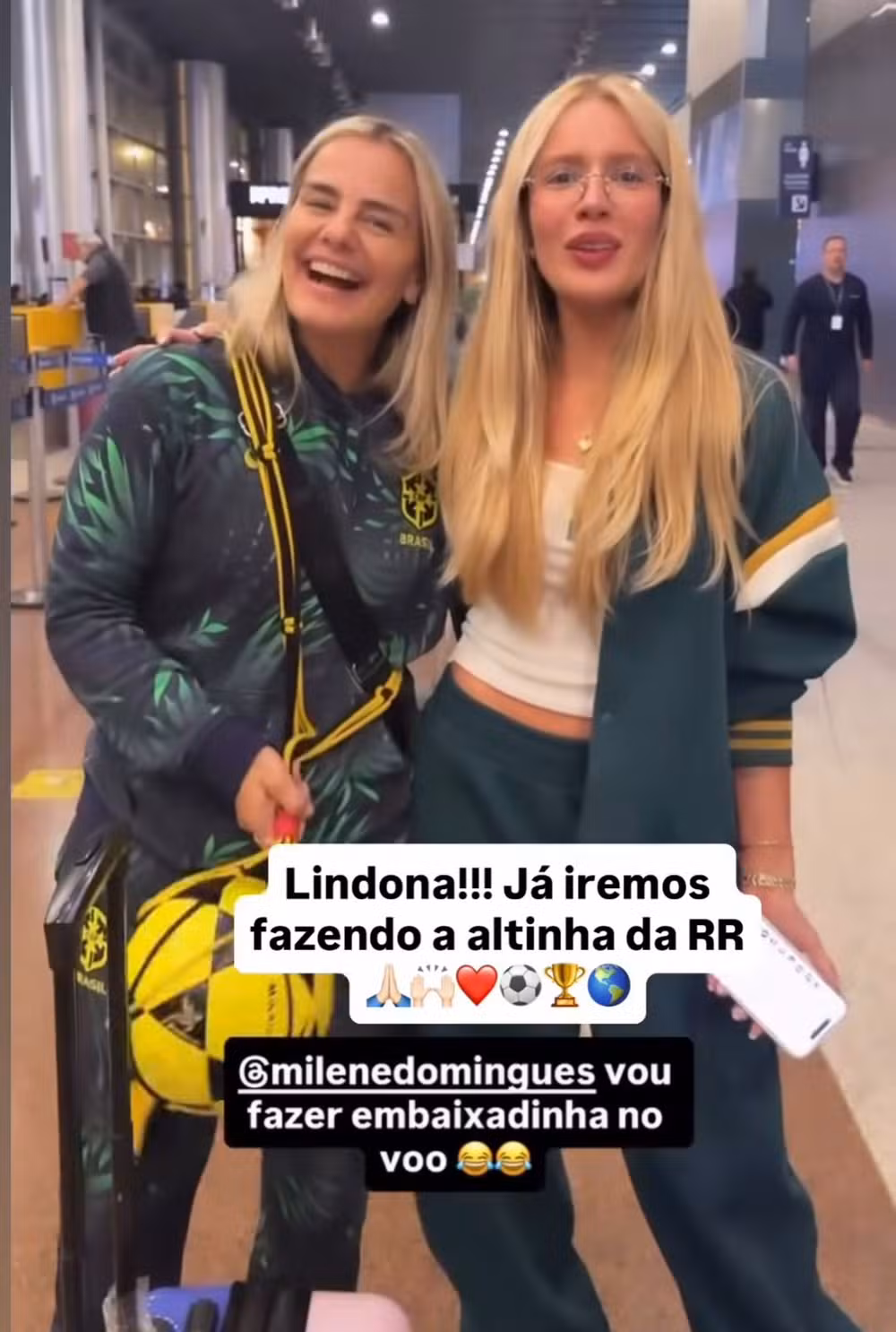 Milene Domingues e Karoline Lima - Foto: Reprodução/Instagram